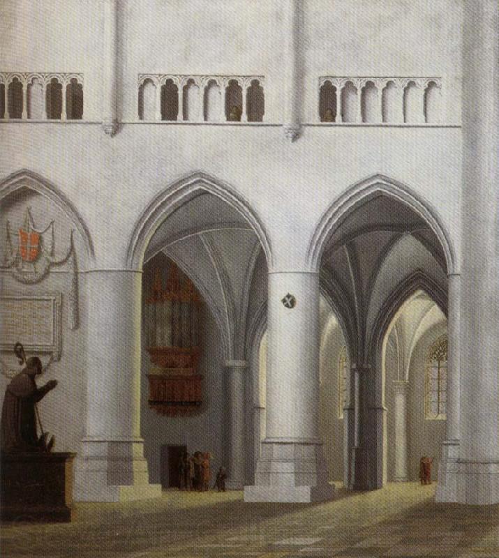 Pieter Jansz Saenredam Interior of the Church of Saint Bavo in Haarlem Germany oil painting art